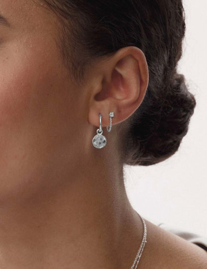 Minimalistica Solo Nova Earrings Silver Syster P