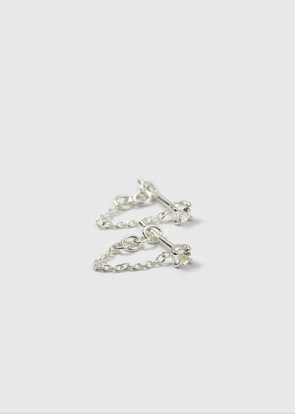 Minimalistica Solo Nova Earrings Silver Syster P