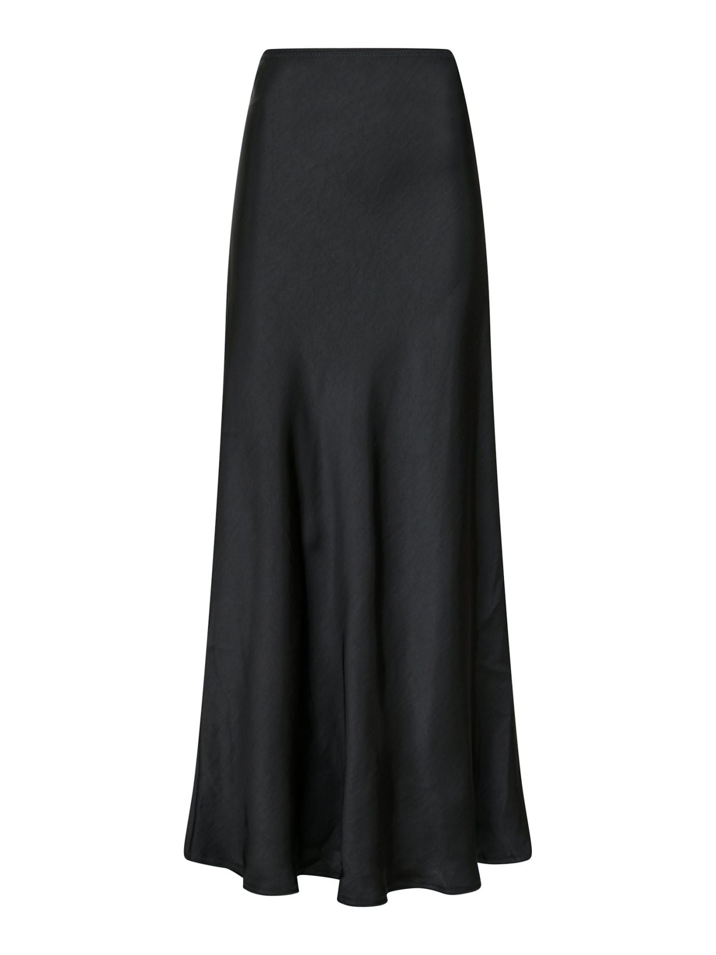 Vicky Heavy Sateen Skirt Black Neo Noir