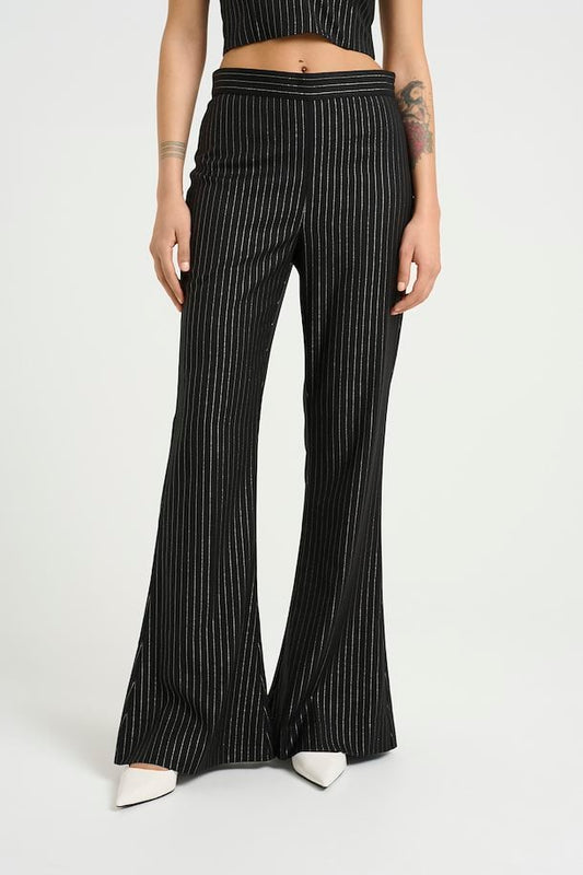 CaylinaGZ HW Pants Black Pinstripe Lurex Gestuz