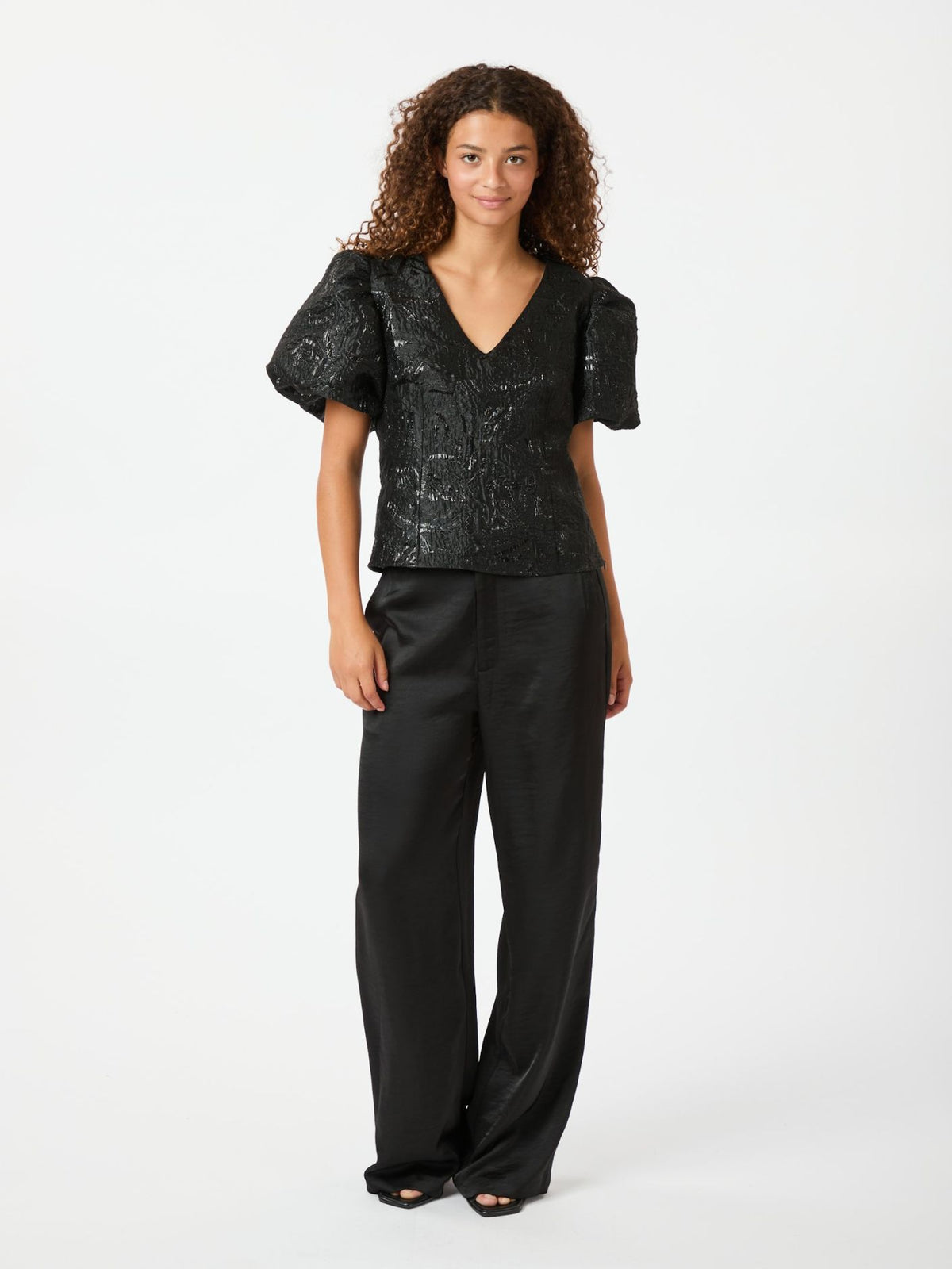 Emmett Heavy Sateen Pants Black Neo Noir