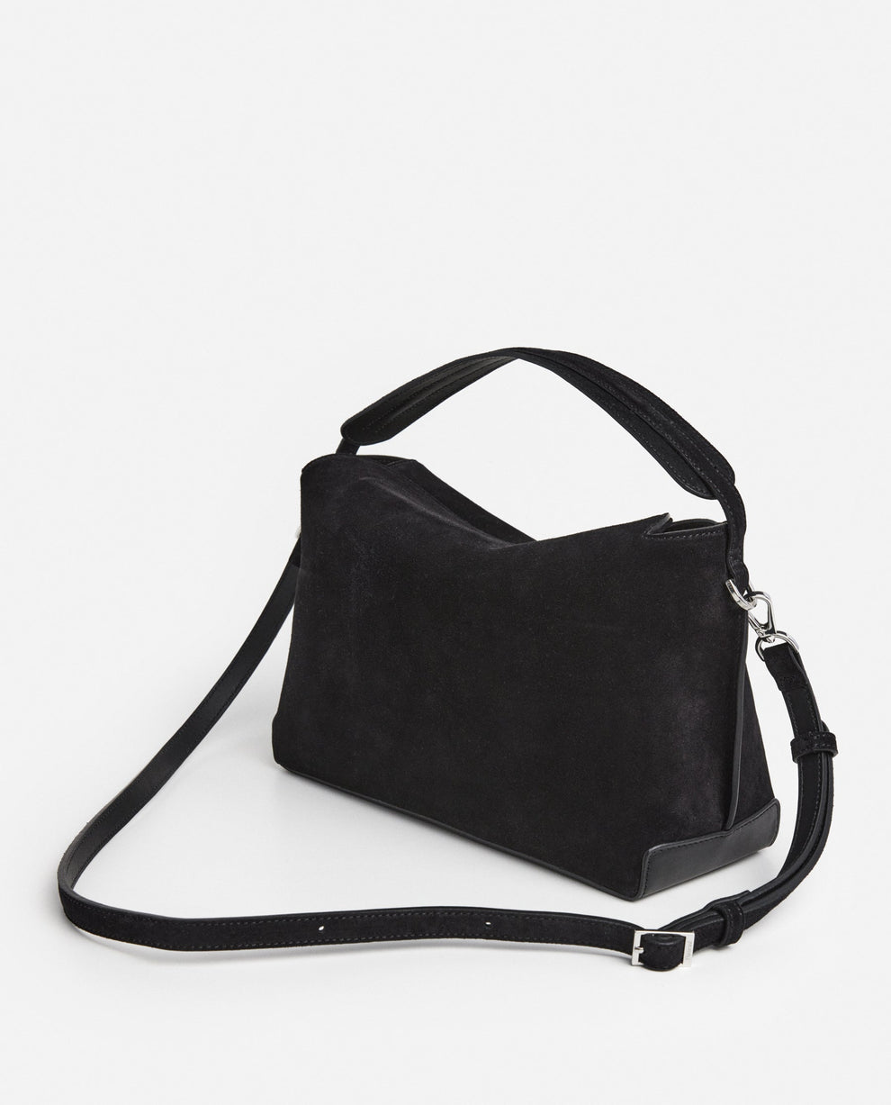 Helia Handbag Suede Black Flattered