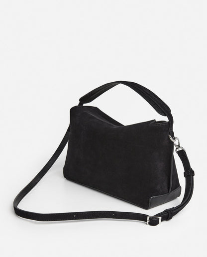 Helia Handbag Suede Black Flattered