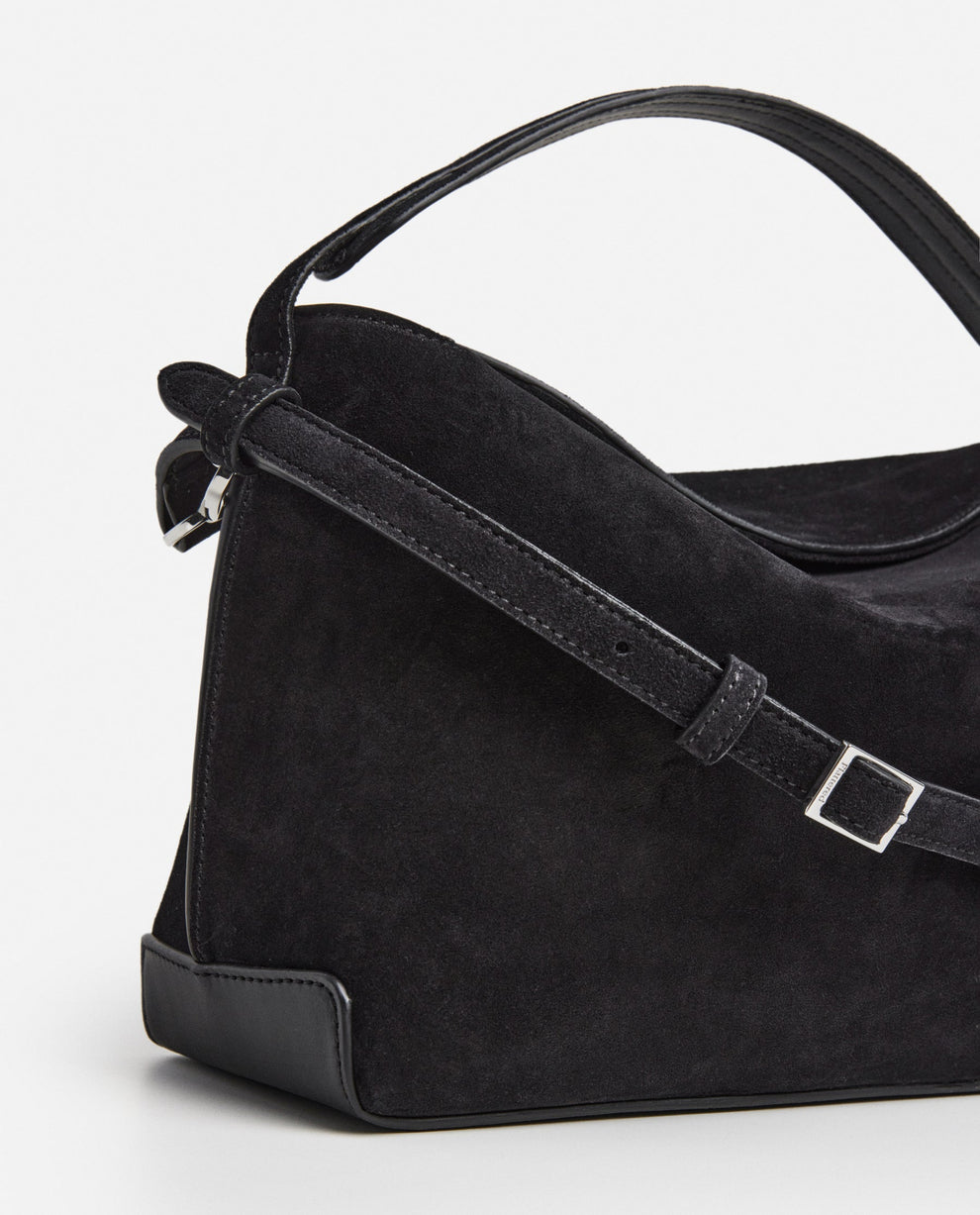Helia Handbag Suede Black Flattered