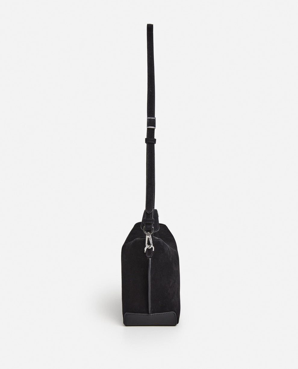 Helia Handbag Suede Black Flattered