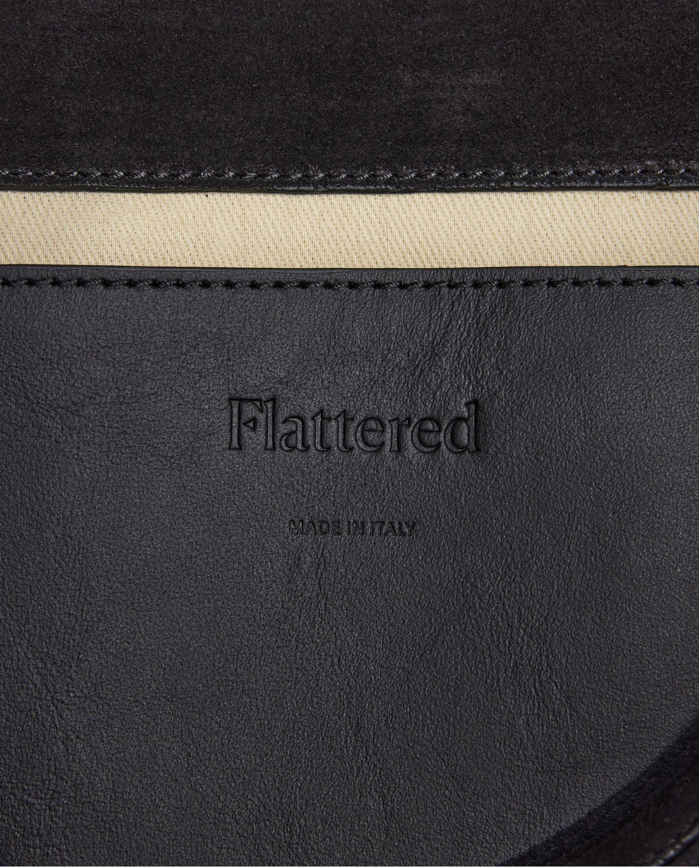 Helia Handbag Suede Black Flattered