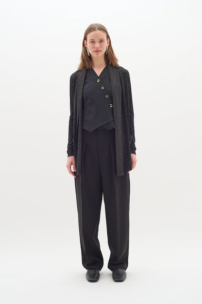 ThaniIW Cardigan Glitter Black InWear
