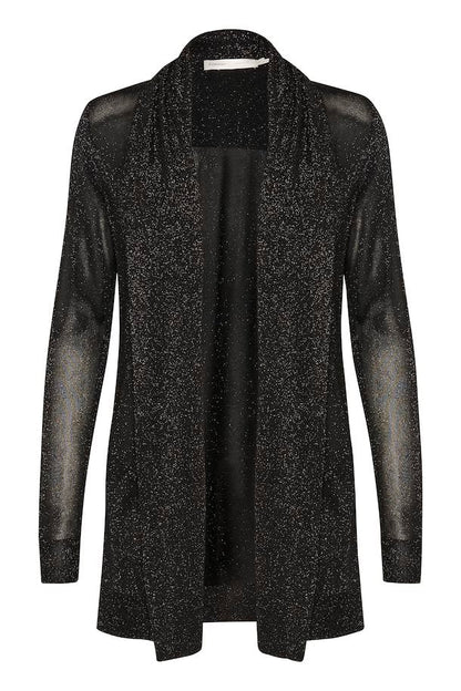 ThaniIW Cardigan Glitter Black InWear