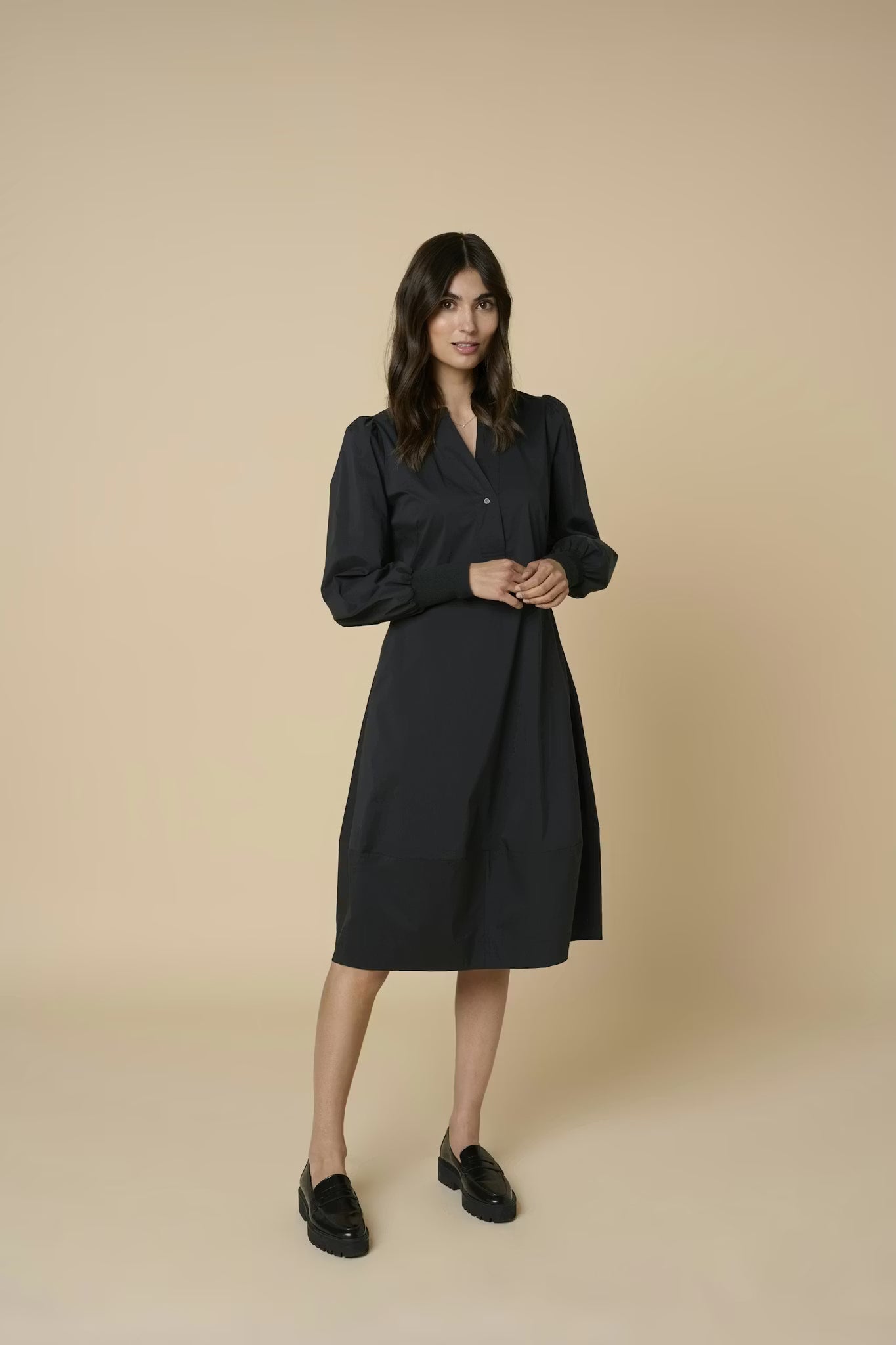 Antoinett Rib Dress Black Culture