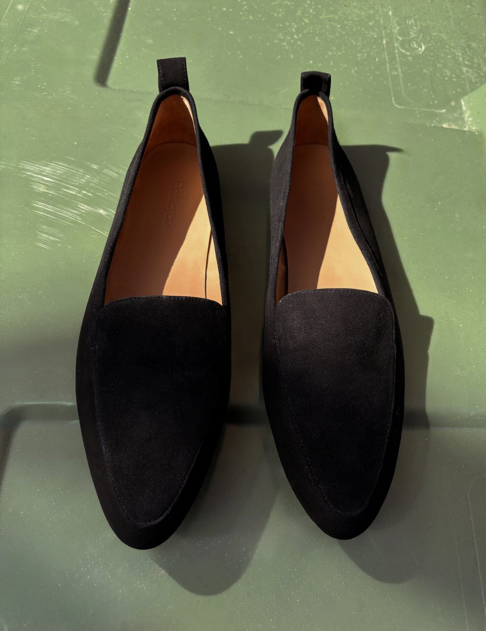 Cajsa Suede Black Loafer Flattered