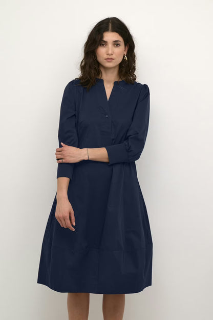 Antoinett 3/4 Sleeve Dress Blue Iris Culture
