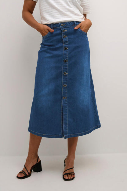 Ami Jeans Skirt Dark Blue Wash Culture