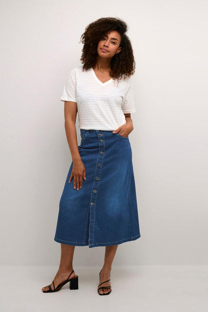 Ami Jeans Skirt Dark Blue Wash Culture