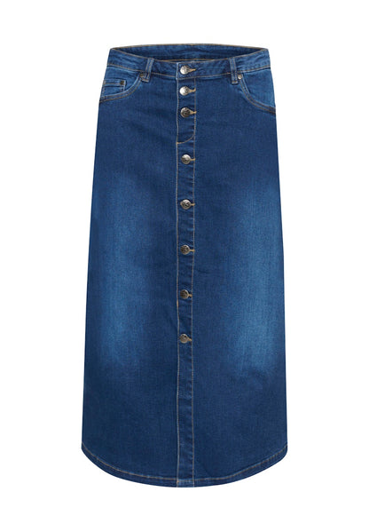 Ami Jeans Skirt Dark Blue Wash Culture