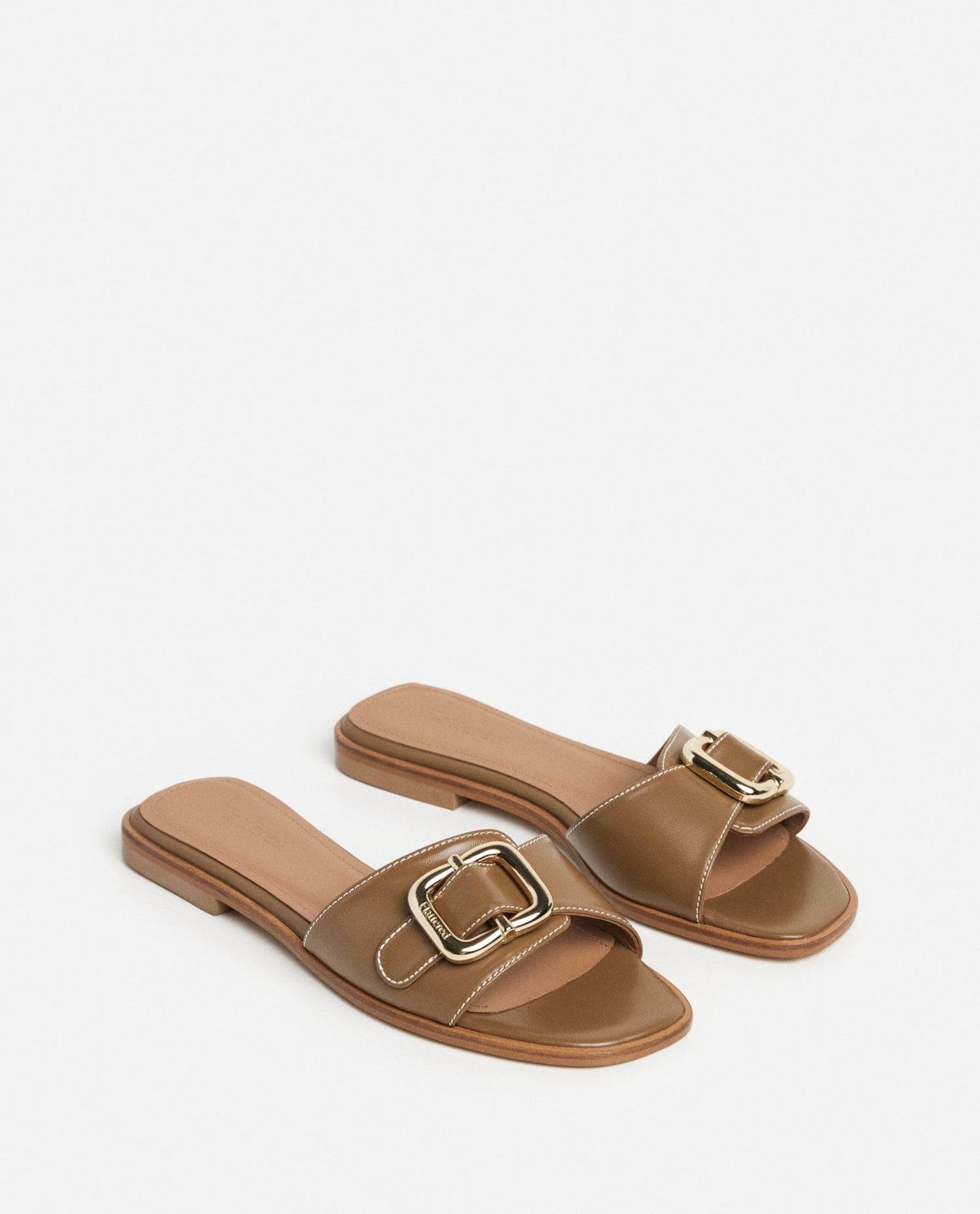 Mimi Leather Olive Flattered