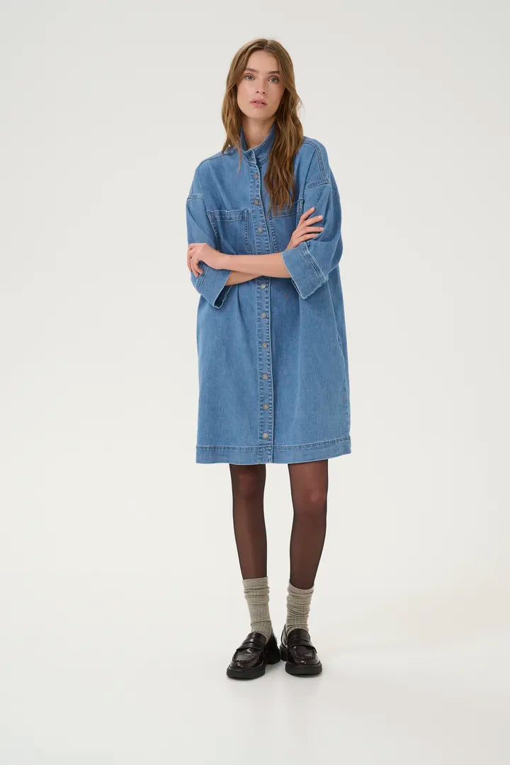 LaraMW 115 Dress Medium Blue Wash My Essential Wardrobe