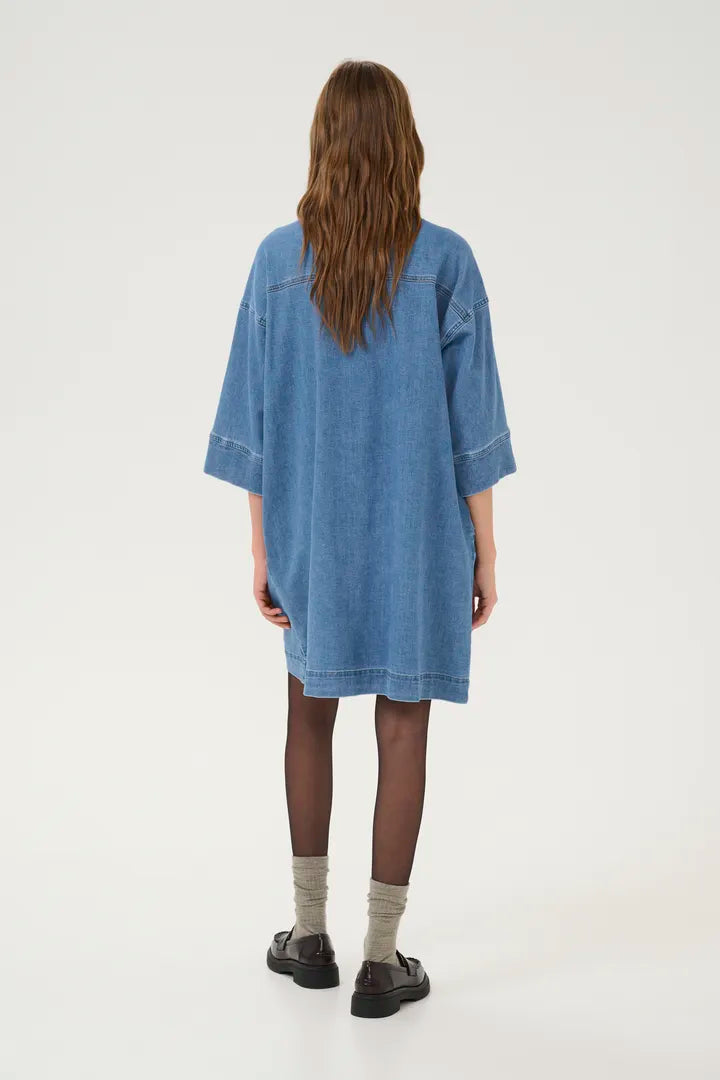 LaraMW 115 Dress Medium Blue Wash My Essential Wardrobe