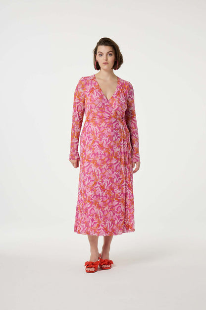 Natty Dress Pink Glow/Tangerine Fabienne Chapot