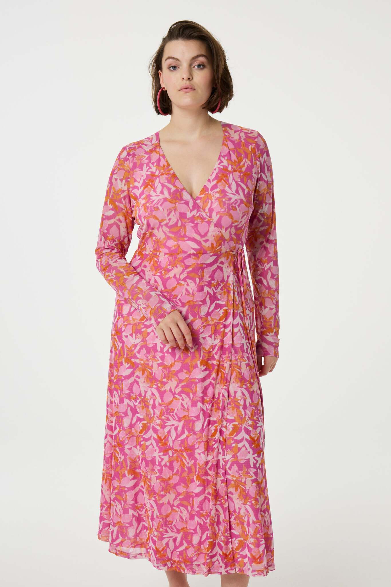 Natty Dress Pink Glow/Tangerine Fabienne Chapot