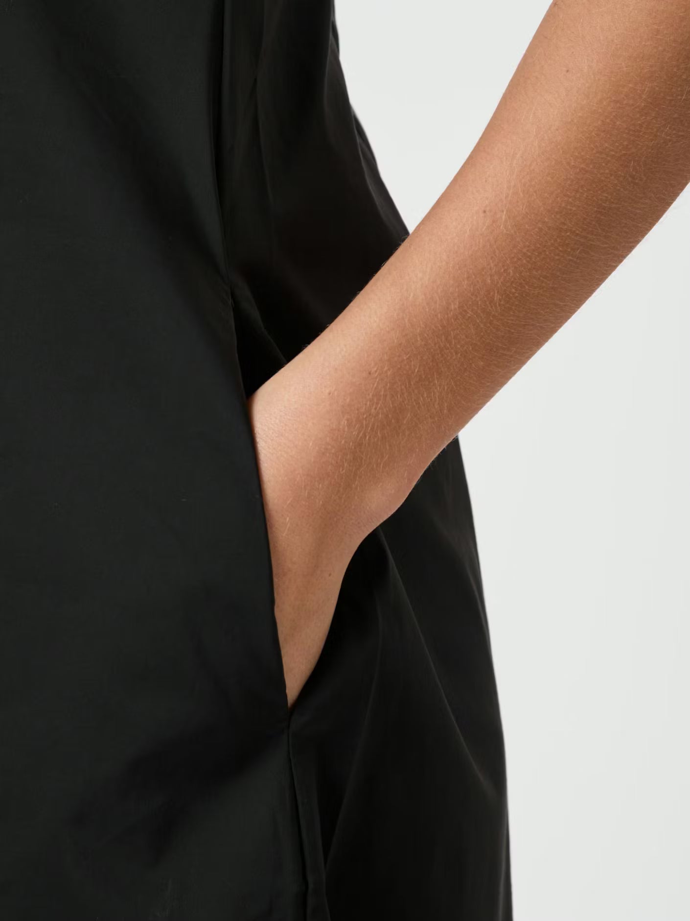 Illana Poplin Dress Black Neo Noir