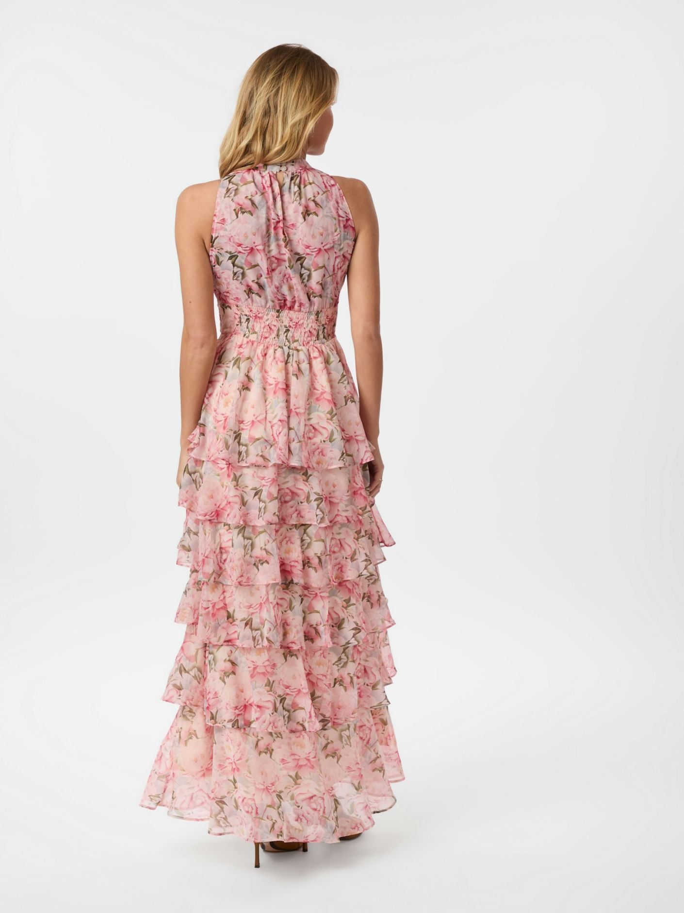 Marli Flower Chiffon Dress Rose Neo Noir