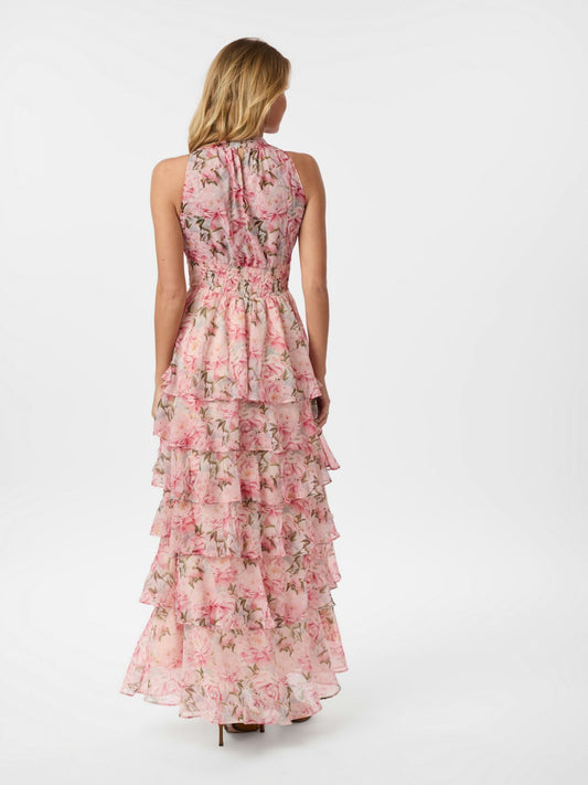 Marli Flower Chiffon Dress Rose Neo Noir