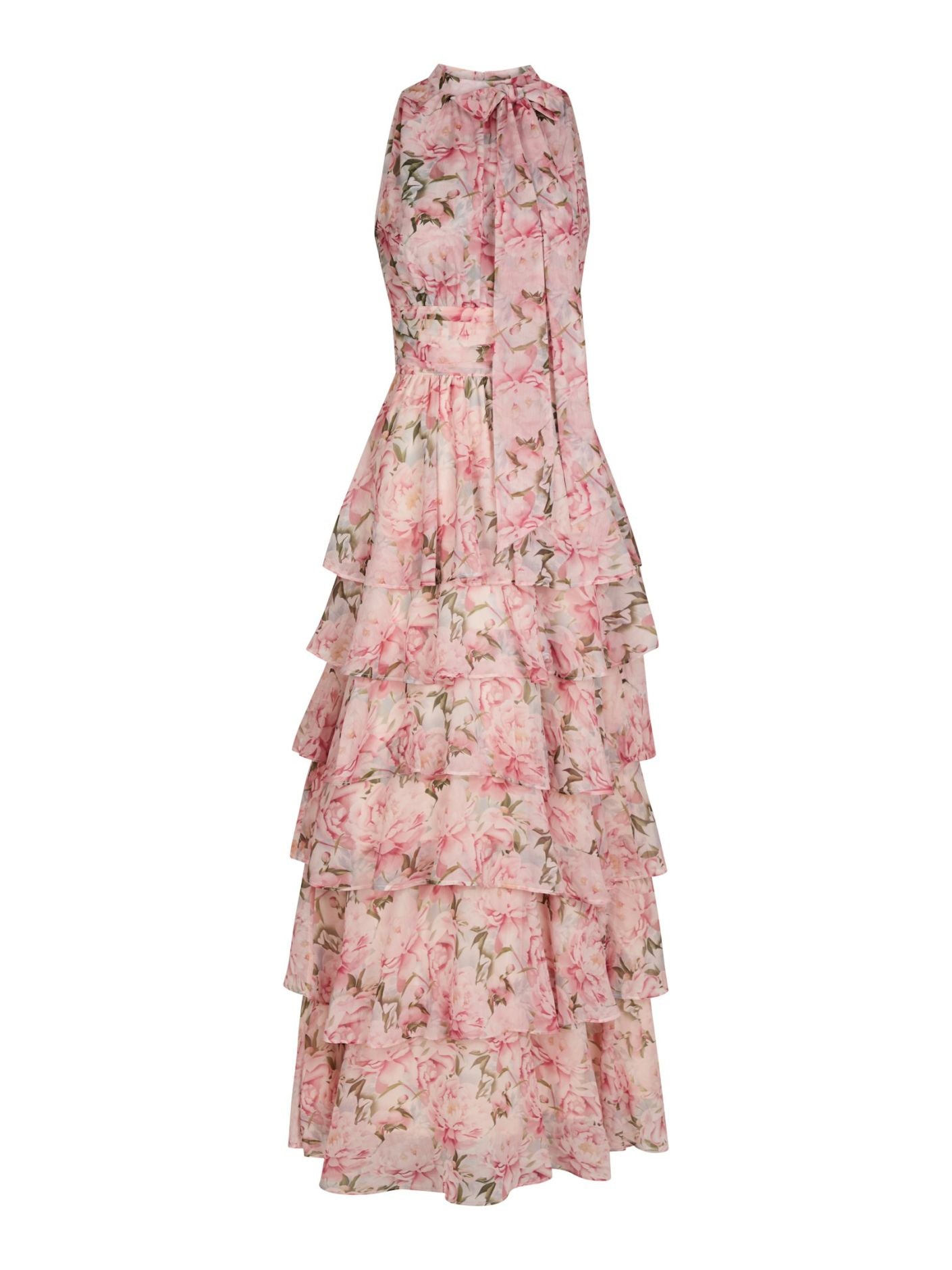 Marli Flower Chiffon Dress Rose Neo Noir