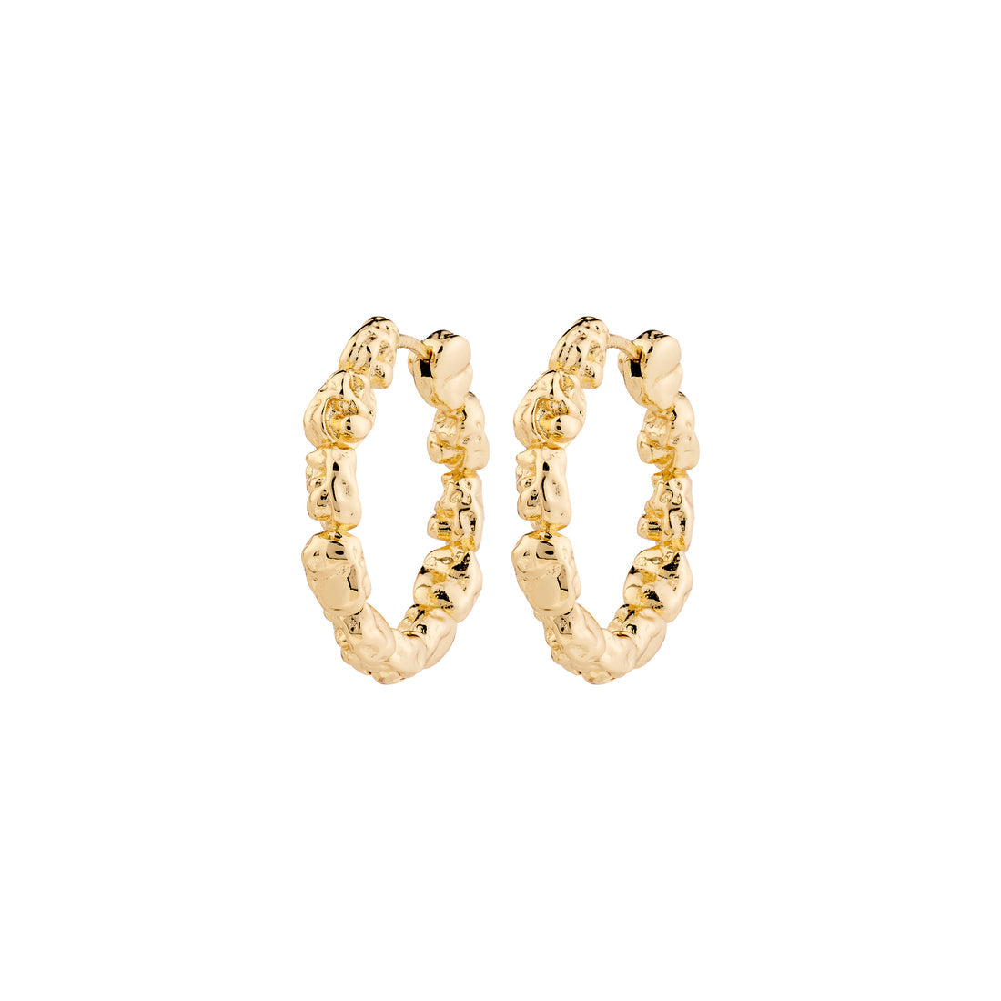 Tide Hoop Earrings Gold Pilgrim