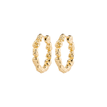 Tide Hoop Earrings Gold Pilgrim
