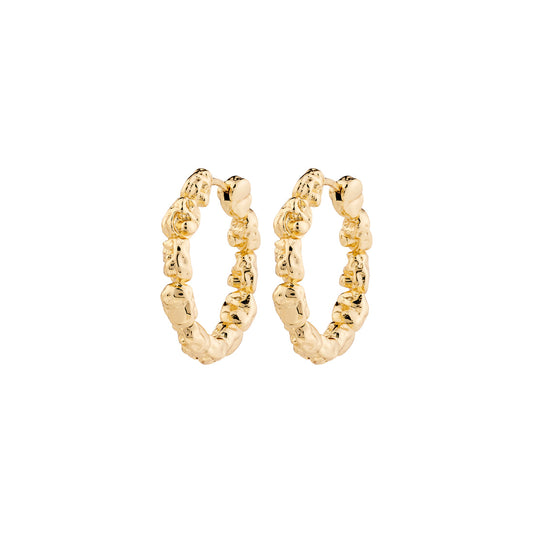Tide Hoop Earrings Gold Pilgrim