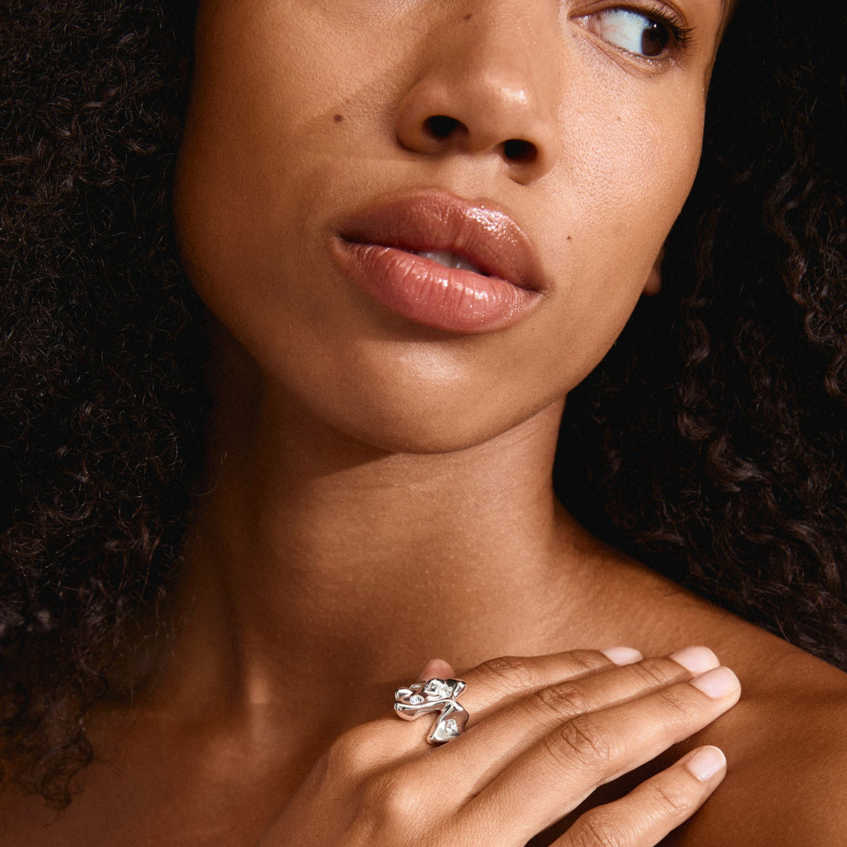 Sunset Ring Silver Pilgrim