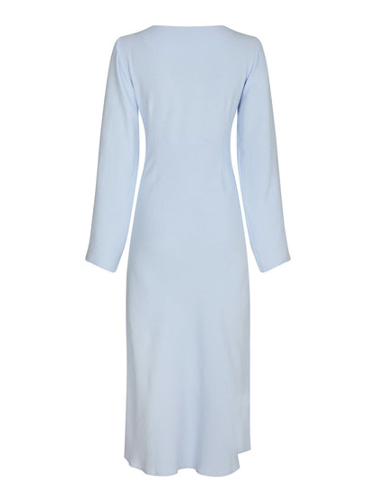 Krisha Solid Dress Light Blue Neo Noir