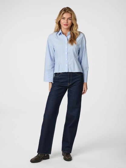 Rosa Stripe Shirt Light Blue Neo Noir