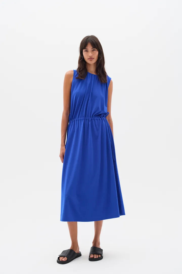 HivieraIW Drawstring Dress Greek Blue InWear