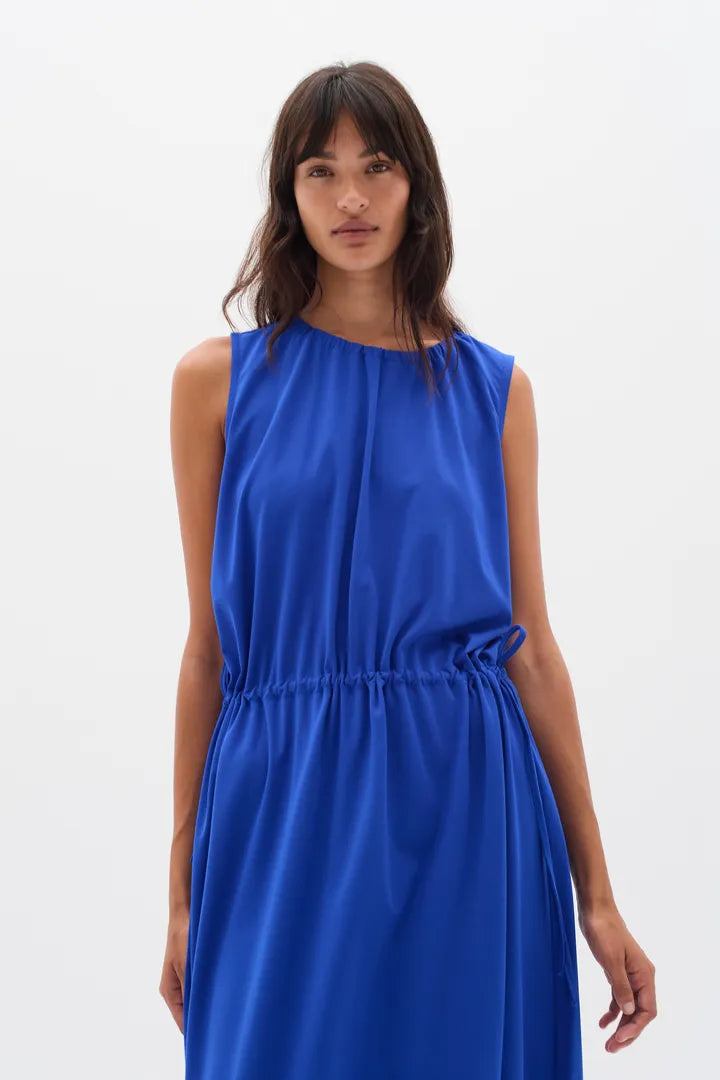 HivieraIW Drawstring Dress Greek Blue InWear
