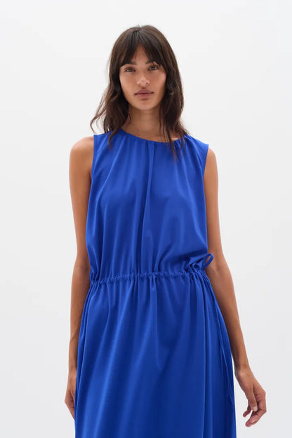 HivieraIW Drawstring Dress Greek Blue InWear