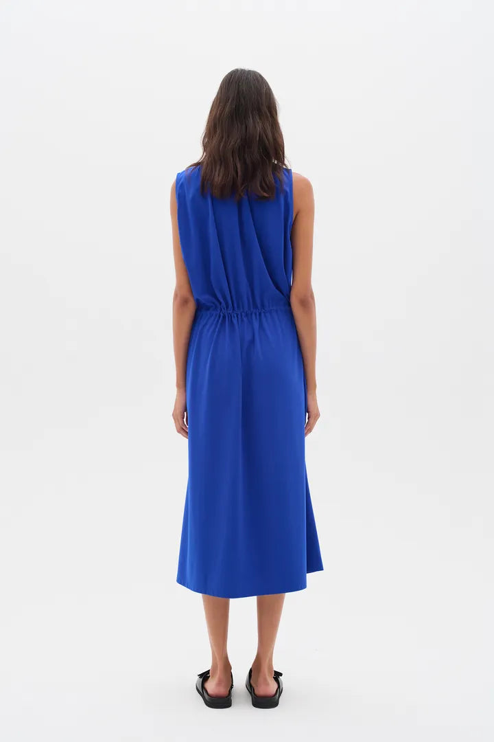HivieraIW Drawstring Dress Greek Blue InWear