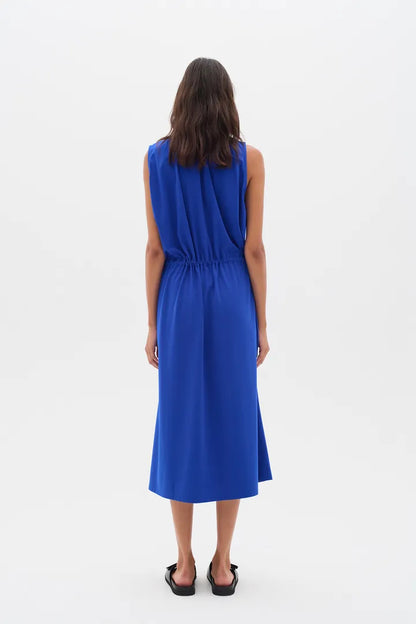 HivieraIW Drawstring Dress Greek Blue InWear