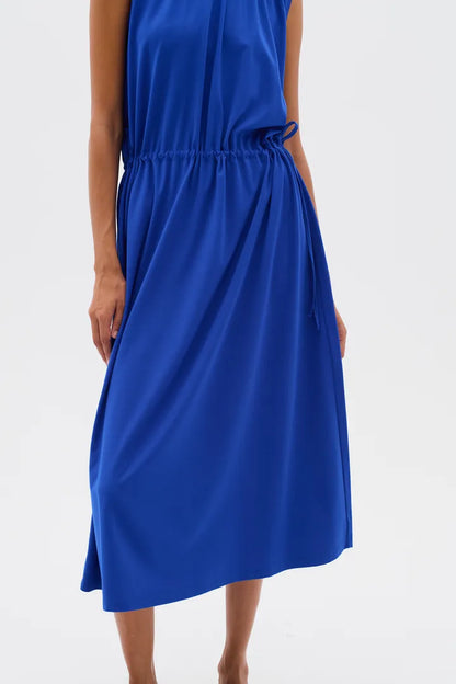 HivieraIW Drawstring Dress Greek Blue InWear
