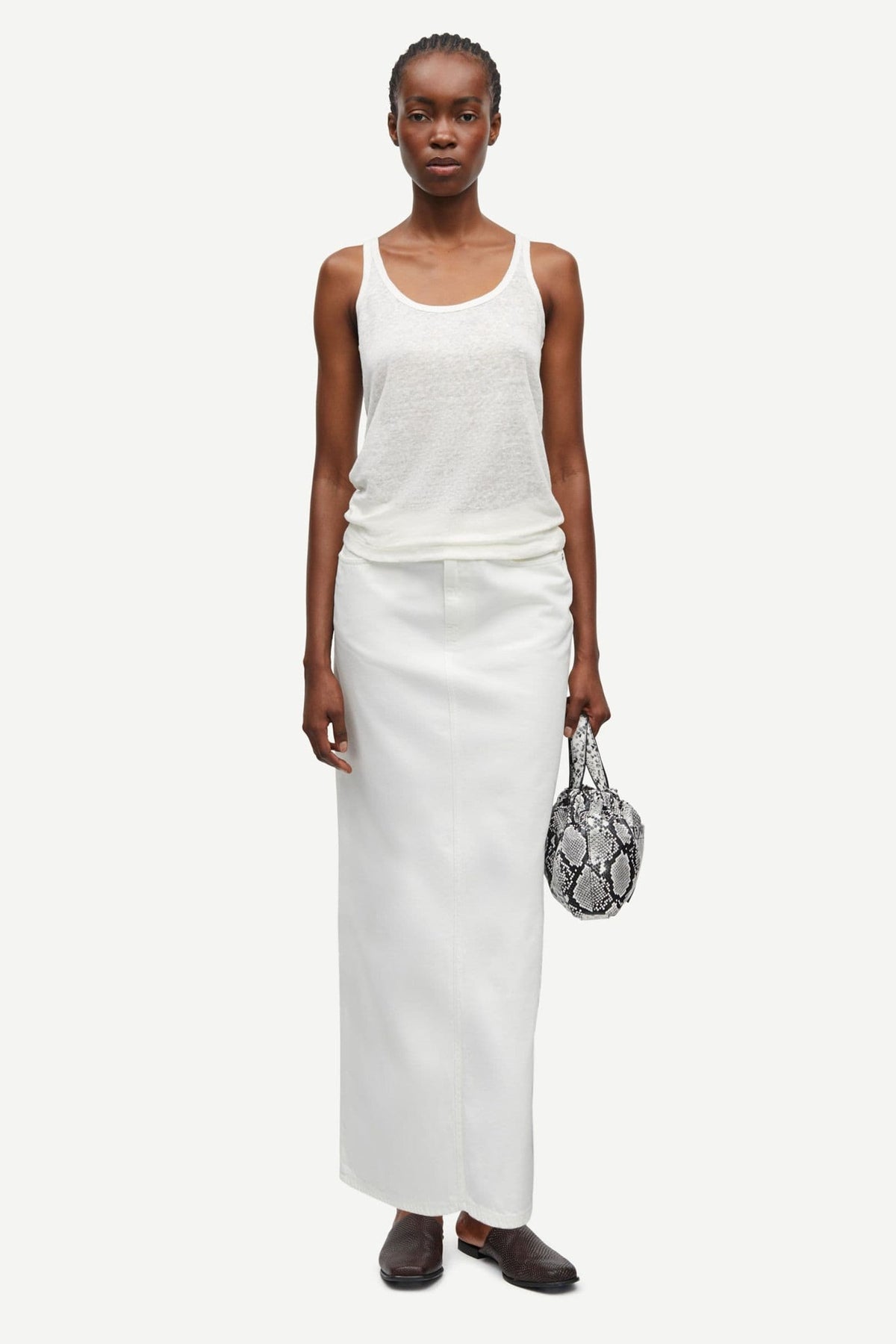 Saelsie Long Skirt 15620 White Rock Samsoe Samsoe