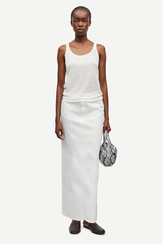 Saelsie Long Skirt 15620 White Rock Samsoe Samsoe