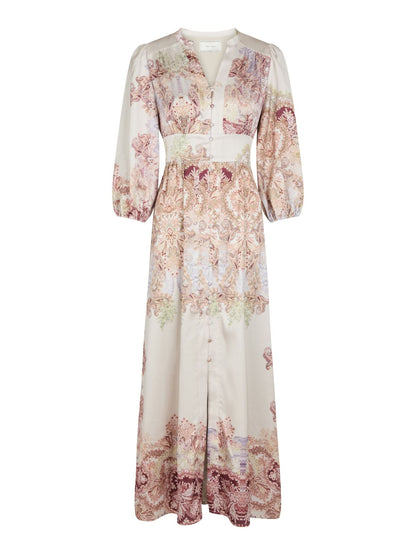 Stellar Artist Paisley Dress Ivory Neo Noir