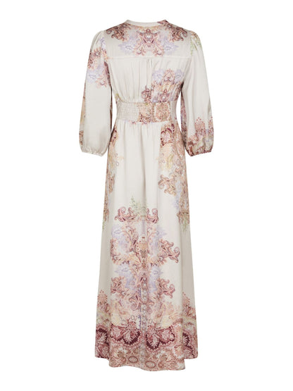 Stellar Artist Paisley Dress Ivory Neo Noir