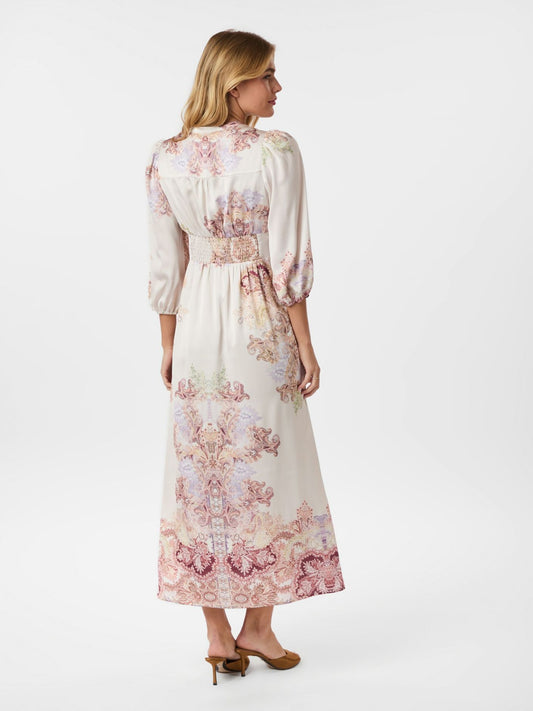 Stellar Artist Paisley Dress Ivory Neo Noir