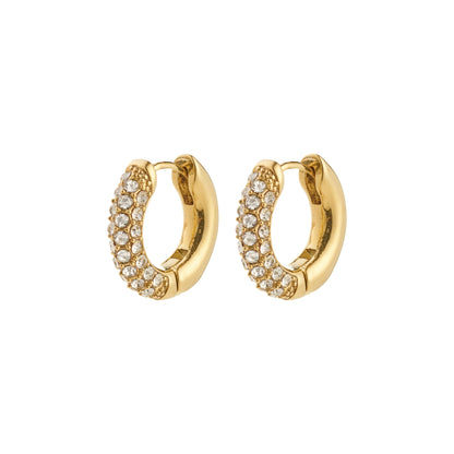 Tatum Small Hoops Gold Pilgrim