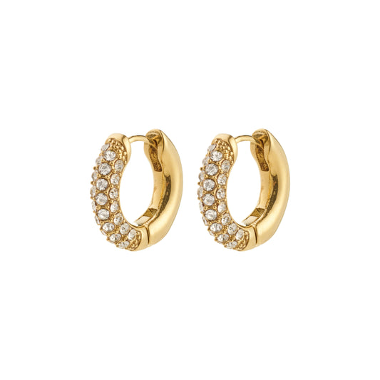 Tatum Small Hoops Gold Pilgrim