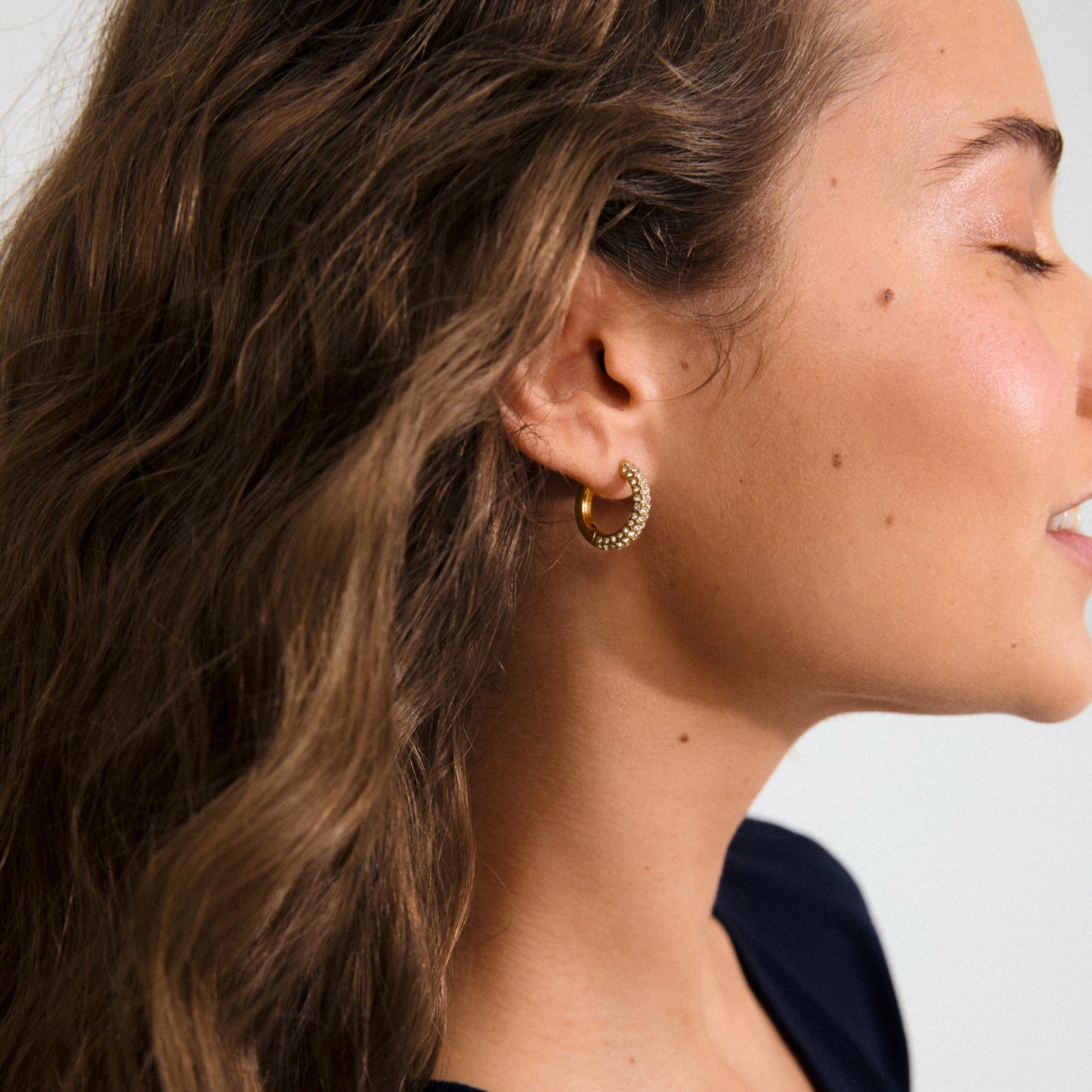 Tatum Medium Hoops Gold Pilgrim