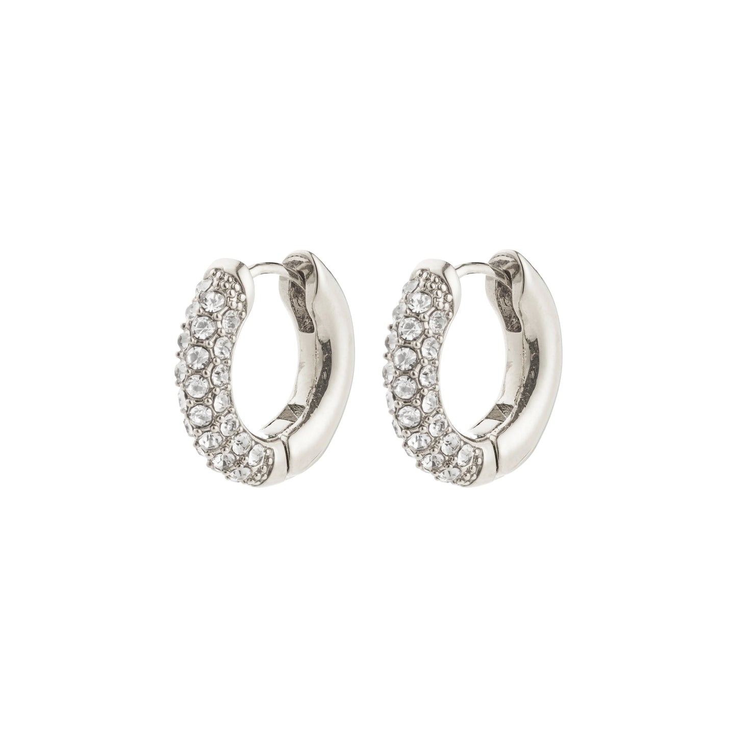 Tatum Small Hoops Silver Pilgrim