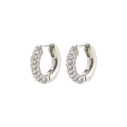 Tatum Small Hoops Silver Pilgrim