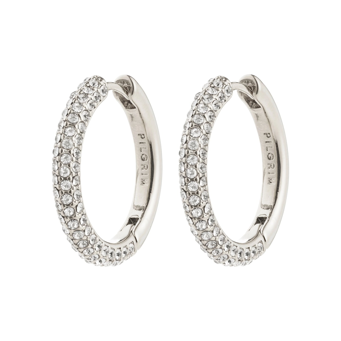 Tatum Large Hoops Silver Pilgrim